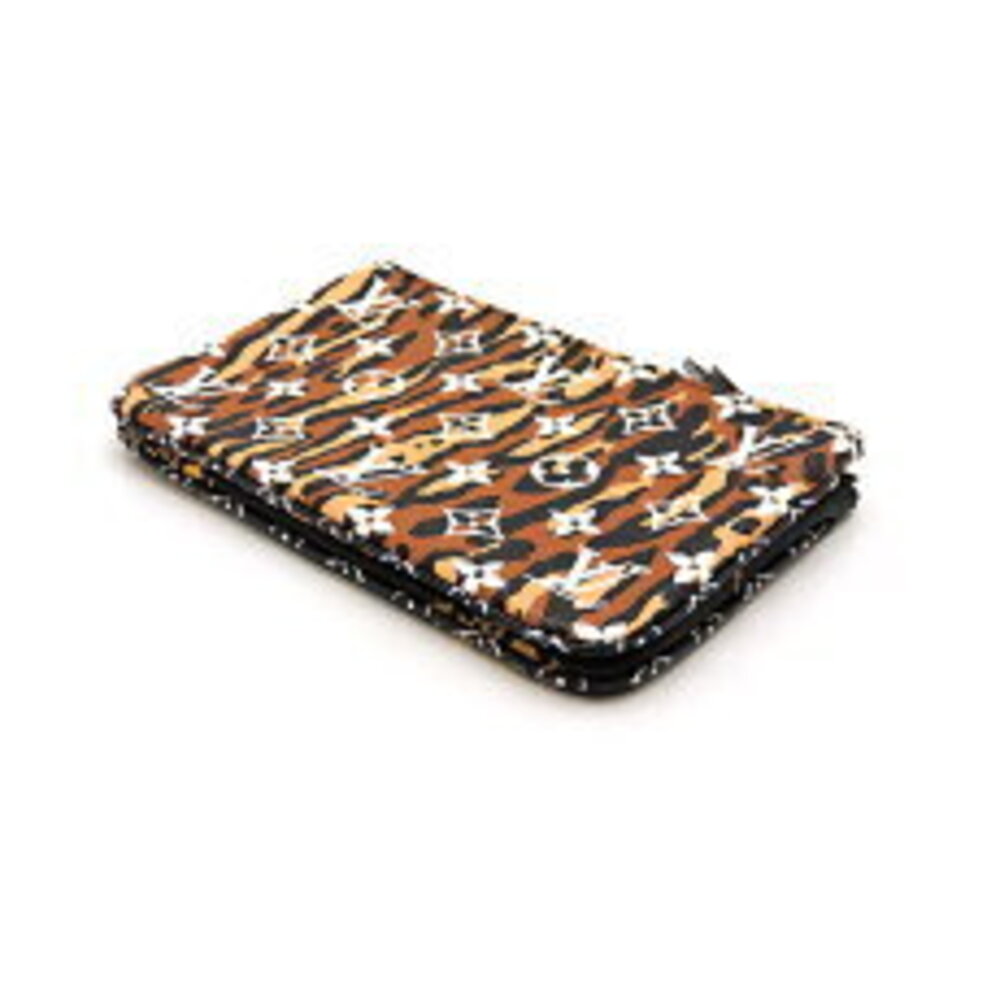 Louis Vuitton Double Zip Pochette Monogram Giant Black Leopard - Picture 4 of 9